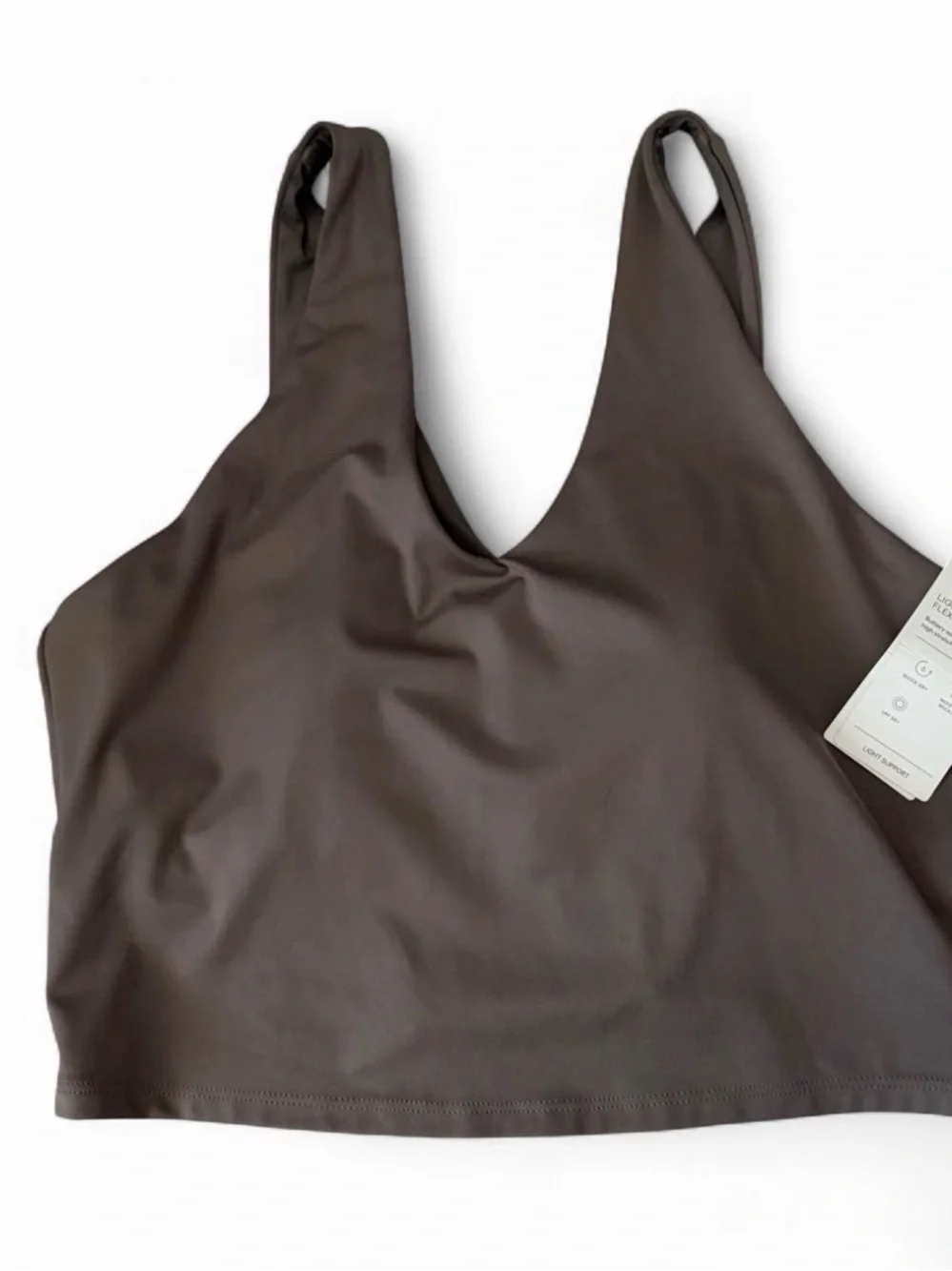 Bundle of Nike Ribbed Mauve Tank and All in Motion Taupe Sports Bra Set - Picture 2 of 7